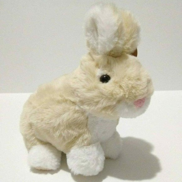 Animal Adventure Hopscotch Bunny Cream Plush Soft Fluffy 9" Easter Rabbit New - Picture 1 of 1